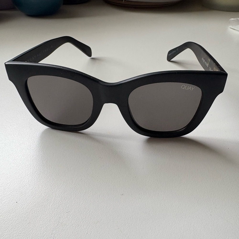 Quay Black Cat Eye Sunglasses